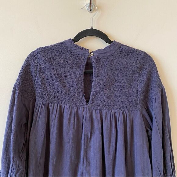 Nwt-Free People Obi Mila Smocked Tunic Blouse - Picture 7 of 15